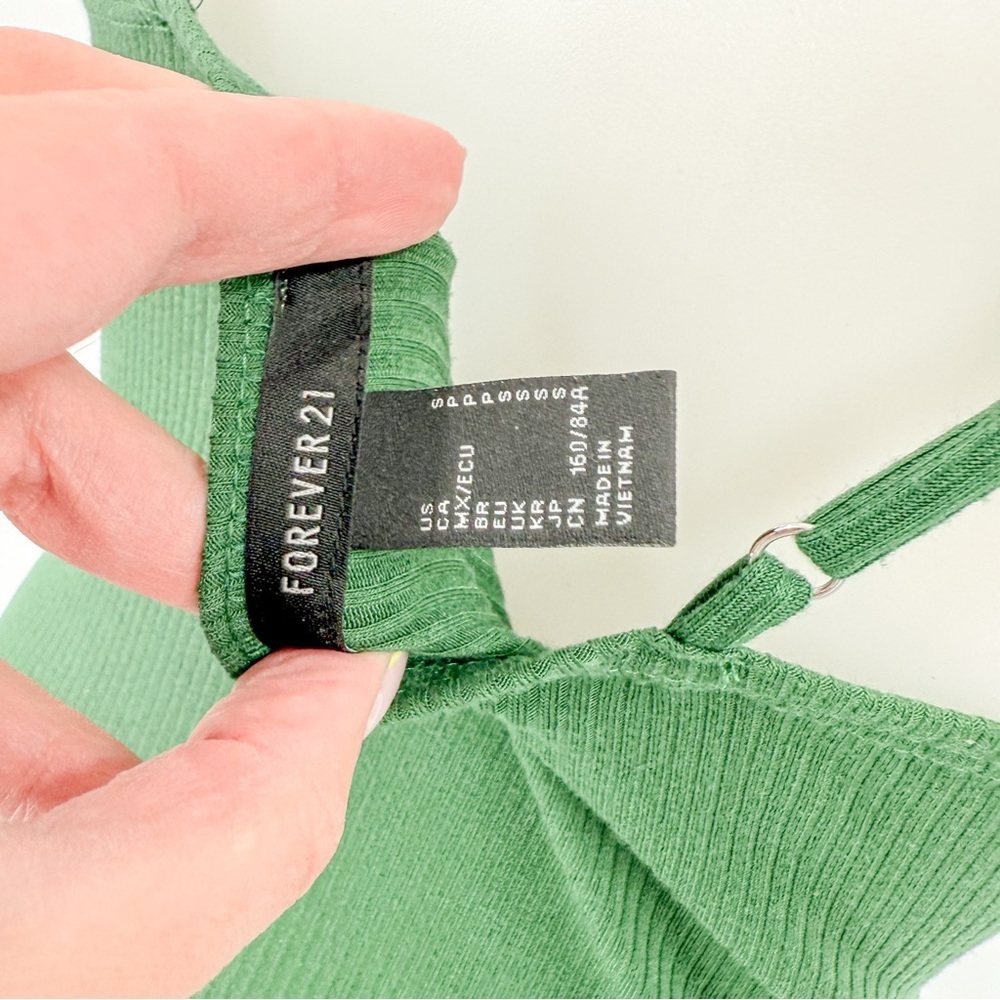 Forever 21 Emerald Green Bodycon Midi Dress - Picture 4 of 5